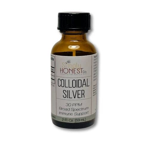 Colloidal Silver - Immune Support, Antiviral, Antimicrobial, Adults, Children, Pets: 2 oz glass bottle