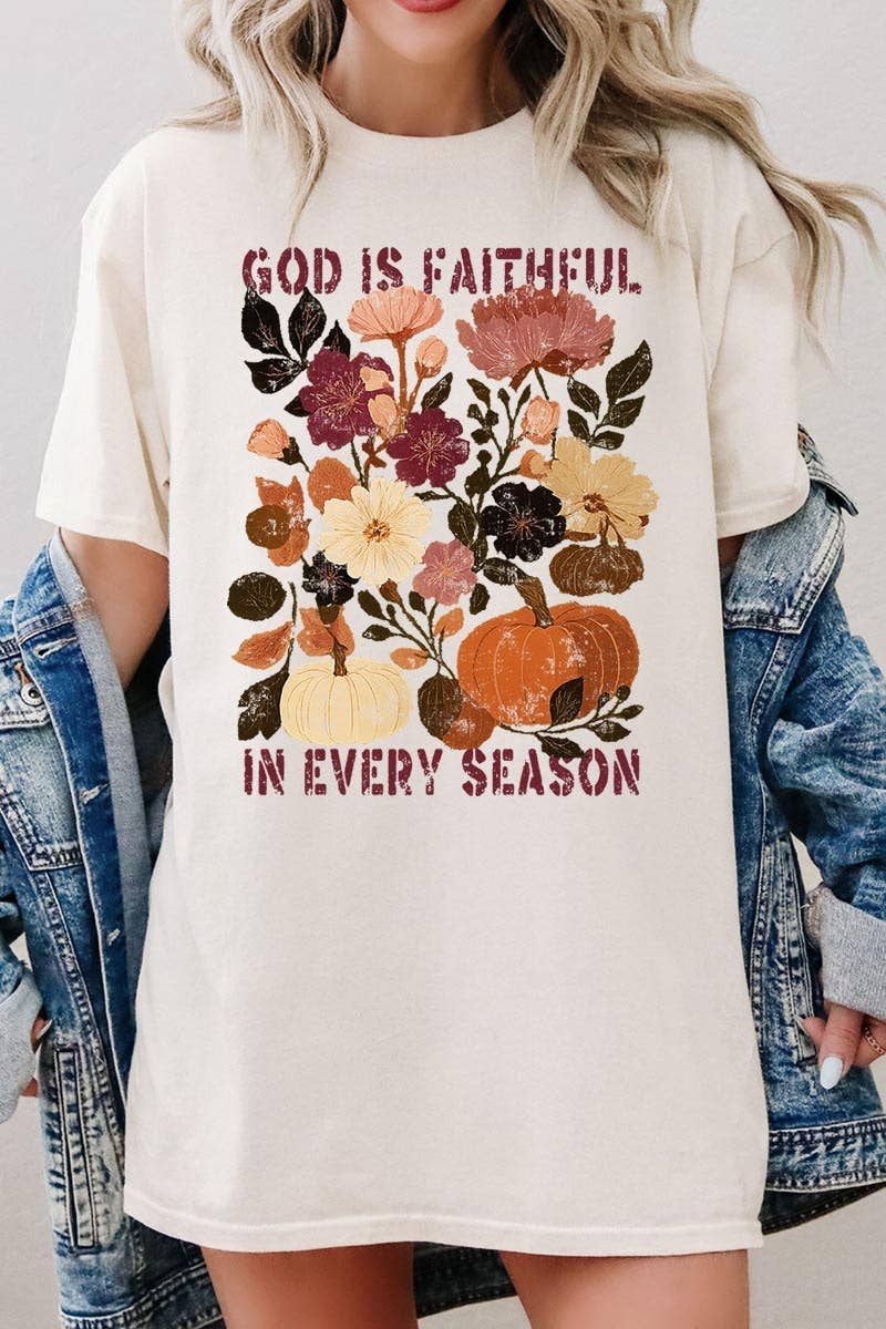 Faithful In Every Season Graphic Heavy Cotton Tee
