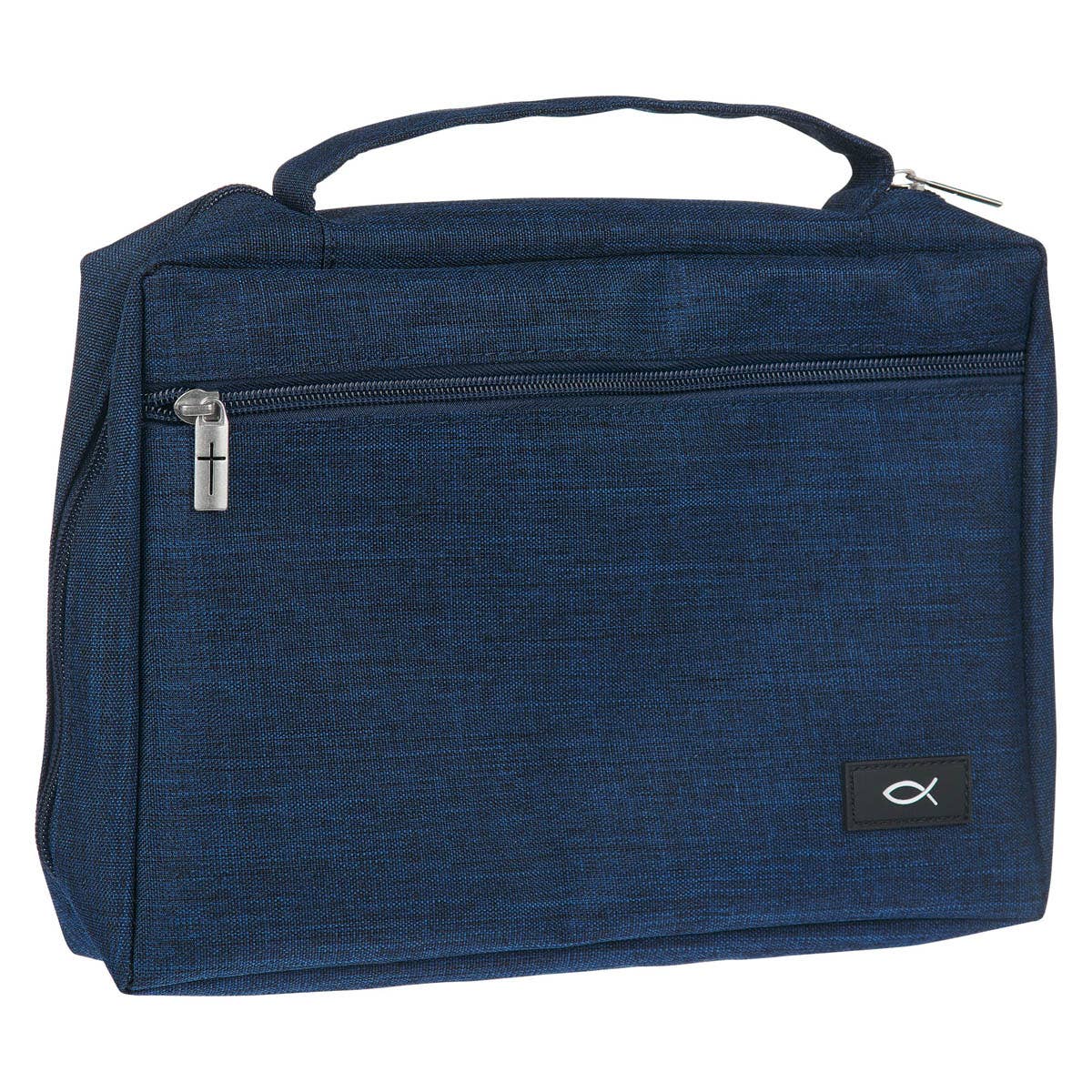 Bible Cover Value Navy Ichthus Patch