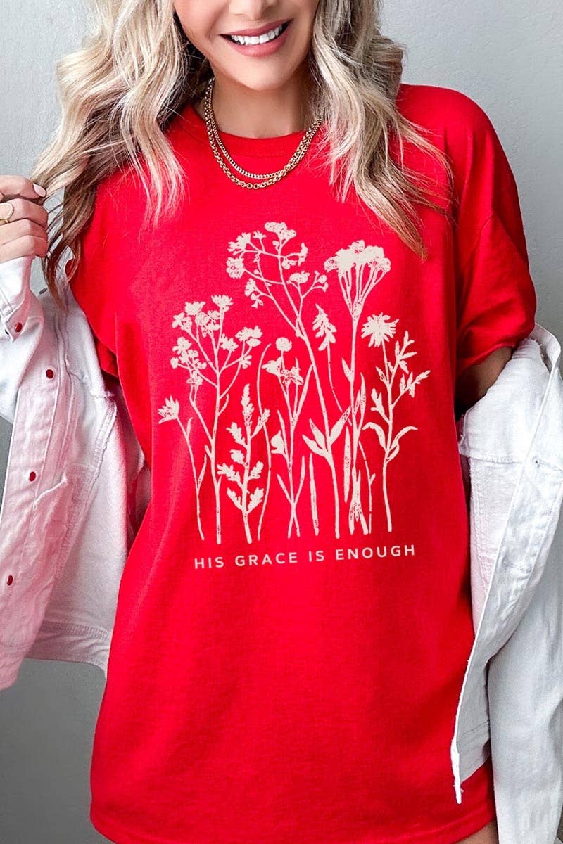 Christian Wildflower Graphic Heavy Cotton Tee