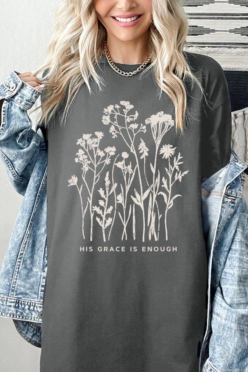 Christian Wildflower Graphic Heavy Cotton Tee