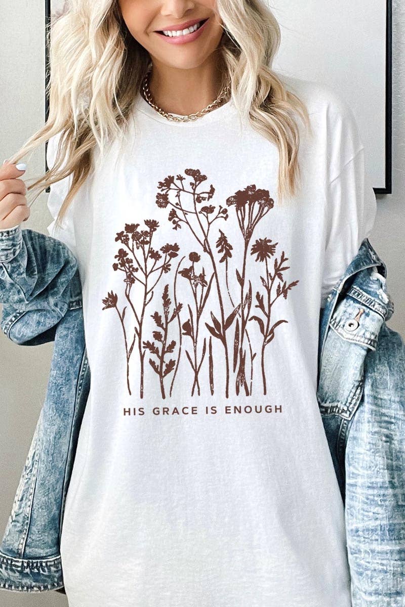Christian Wildflower Graphic Heavy Cotton Tee