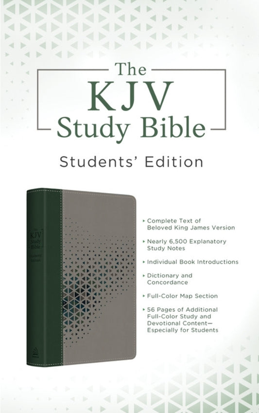 The KJV Study Bible--Students' Edition [Cypress & Smoke]