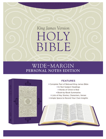 Holy Bible: Wide-Margin Personal Notes Edition [Lavender Plume]