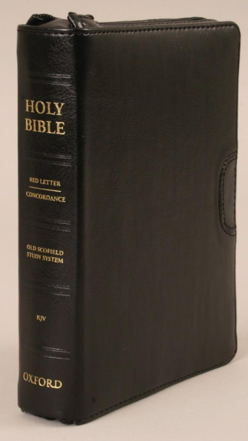 KJV Old Scofield Study Pocket Edition-Black Bonded Leather w/Zipper