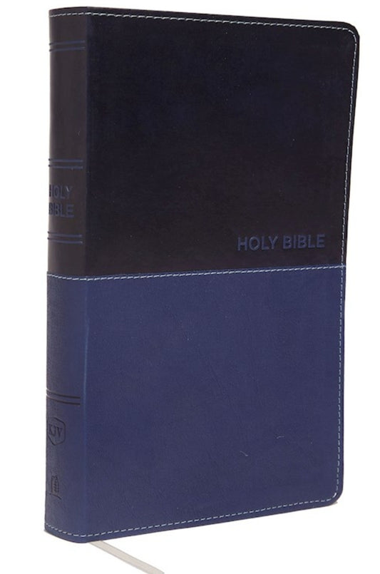 KJV Deluxe Gift Bible (Comfort Print)-Navy Leathersoft