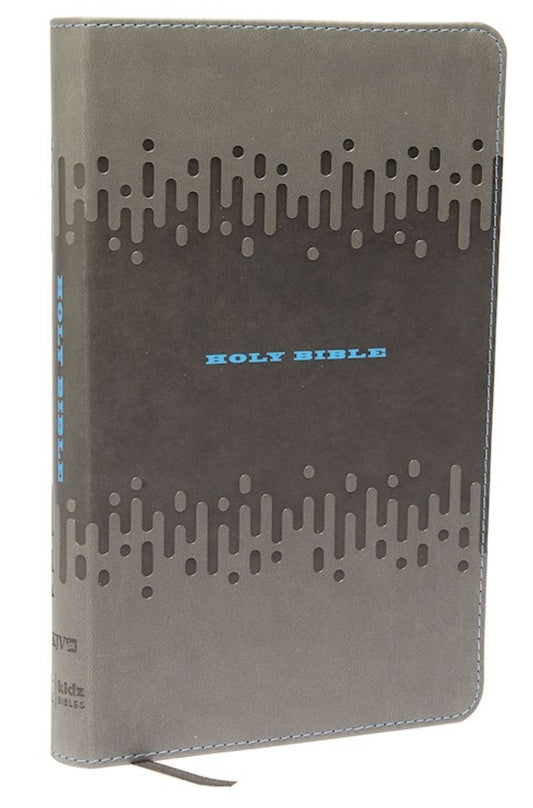 KJV Thinline Bible For Kids-Charcoal Leathersoft