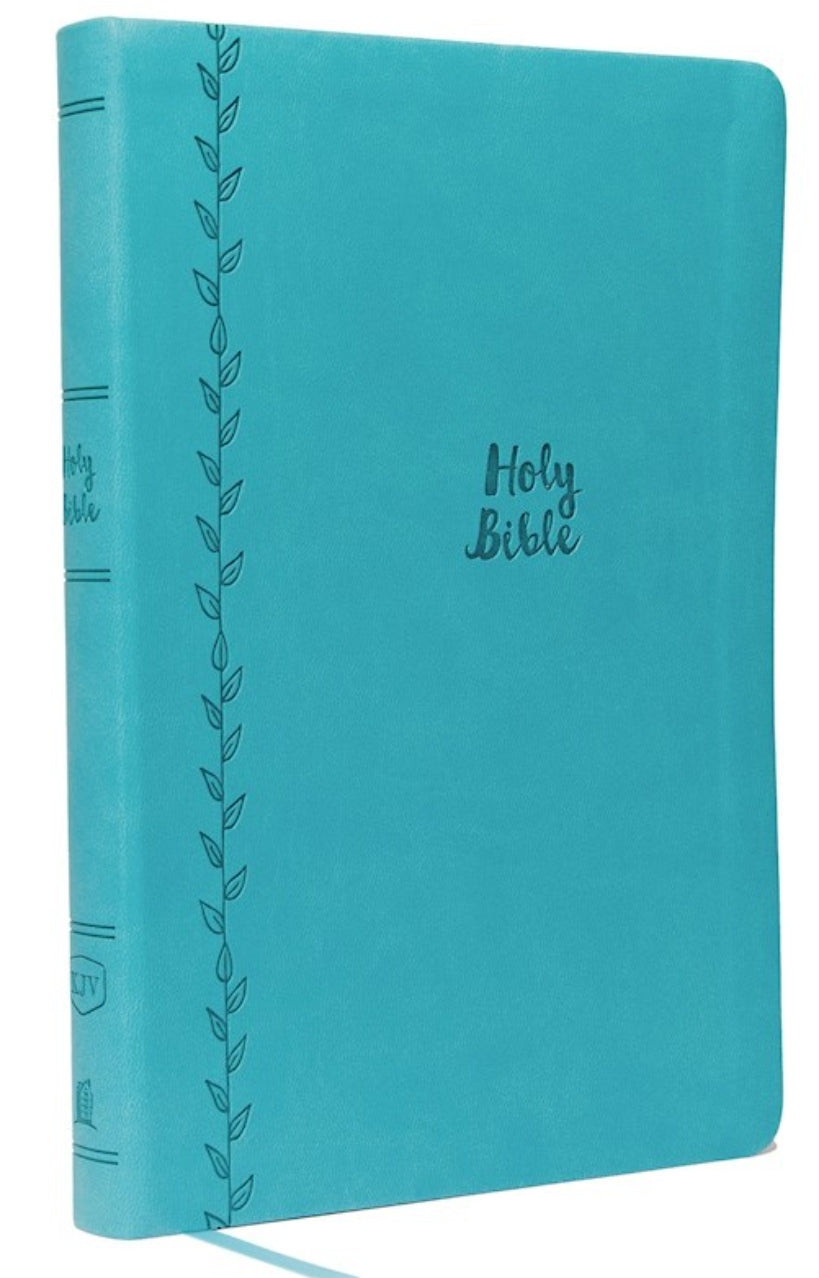 KJV Thinline Bible/Compact (Comfort Print)-Teal Leathersoft