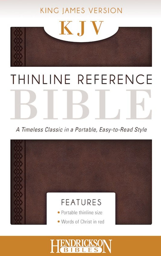 KJV Thinline Reference Bible-Chestnut Brown Flexisoft