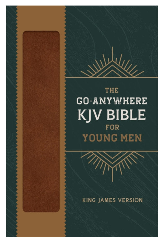The Go-Anywhere KJV Bible for Young Men [Woodgrain Chestnut]