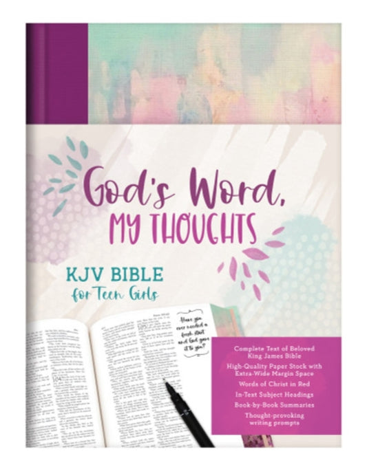 God's Word, My Thoughts KJV Bible for Teen Girls