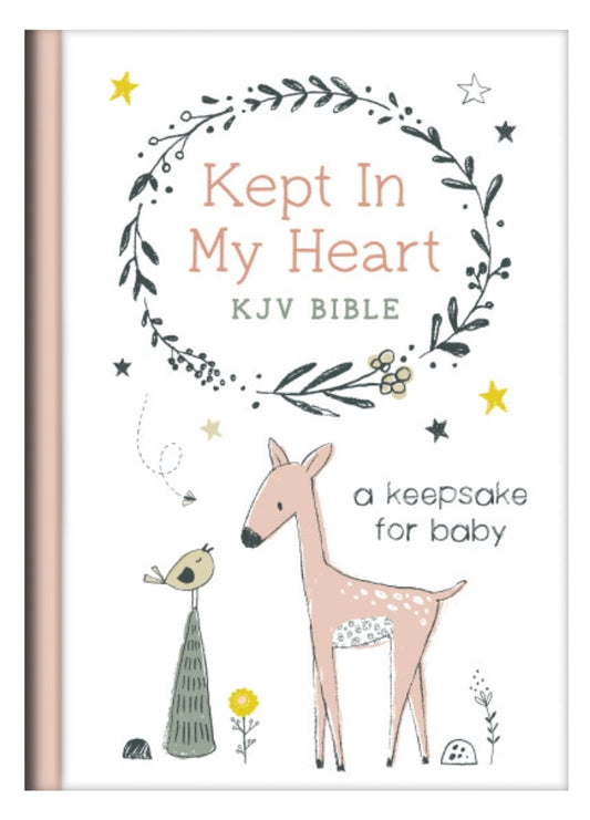 Kept in My Heart KJV Bible [Coral Woodland]