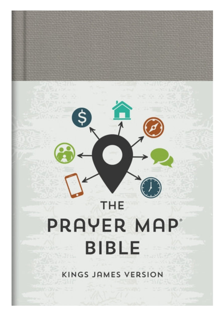 The KJV Prayer Map® Bible [Gray Weave]