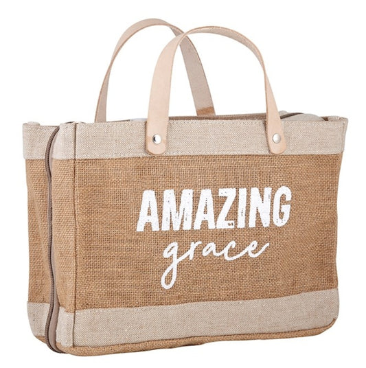 Bible Cover-Farmer's Market Tote Style-Amazing Grace (11"" X 8"")