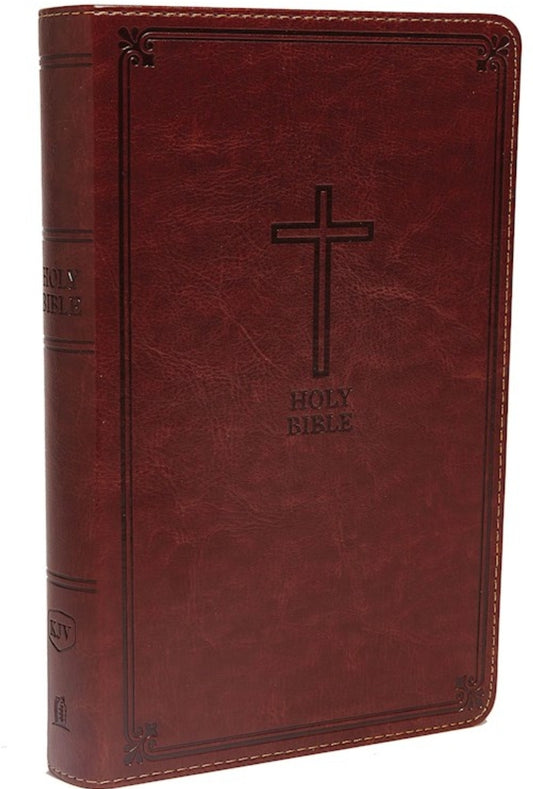 KJV Deluxe Gift Bible (Comfort Print)-Rich Auburn Leathersoft