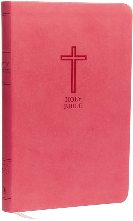 KJV Value Thinline Bible (Comfort Print)-Pink Leathersoft
