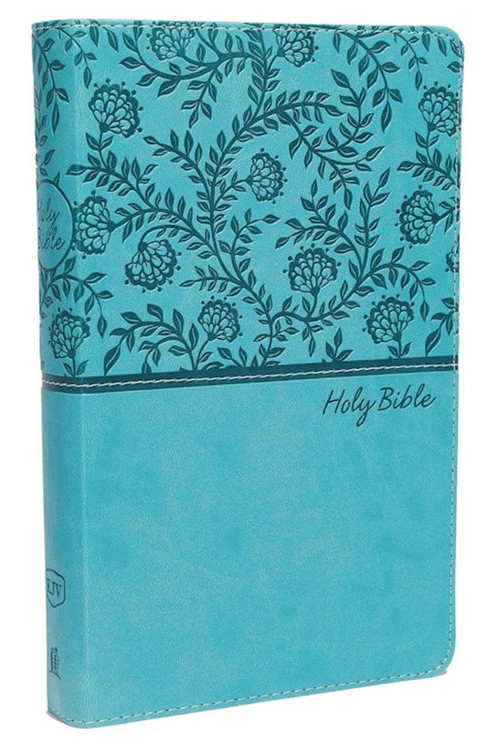 KJV Deluxe Gift Bible (Comfort Print)-Turquoise Leathersoft