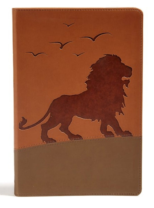 KJV One Big Story Bible-Brown Lion LeatherTouch 