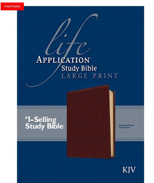 KJV Life Application Study Bible/Large Print-Brown LeatherLike