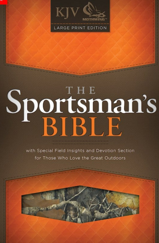 KJV Sportsman's Bible-Large Print-Mothwing Camouflage Bonded Leather