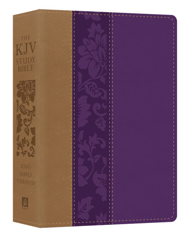 KJV Study Bible/Large Print-Violet Floret DiCarta