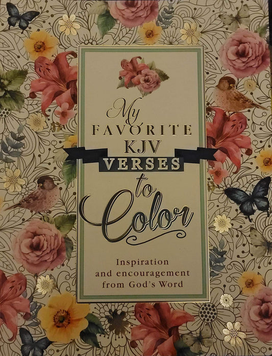 Adult coloring book- KJV verses to color